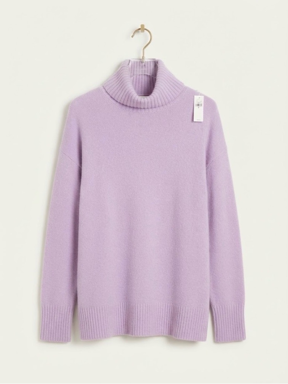 Old Navy Lilac Lavender Ribbed Turtleneck Sweater Size M NWT 💜
